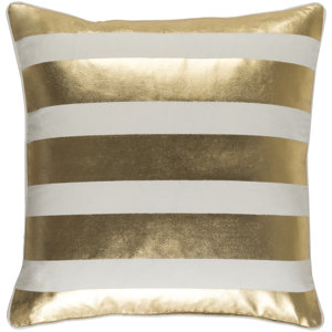 Carnell Stripe Cotton Throw Pillow Cover