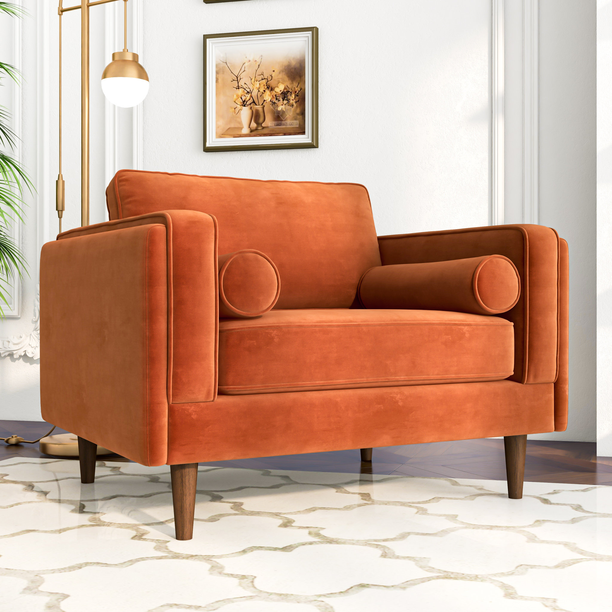 Etta Avenue™ Meilani Upholstered Armchair & Reviews | Wayfair