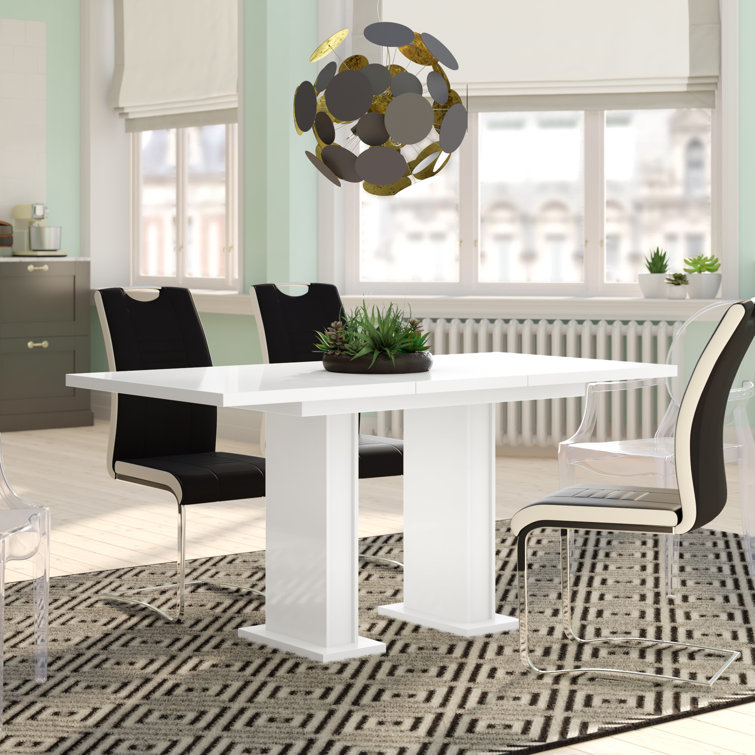 17 Stories Helme Extendable Dining Table Reviews Wayfair Co Uk 