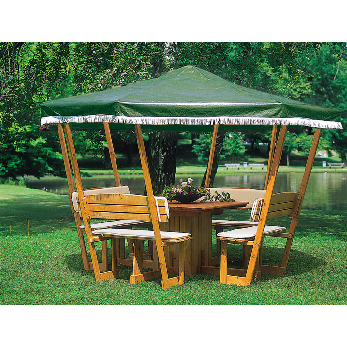 Garten Living 304 cm x 304 cm Pavillon aus Holz Wayfair.de
