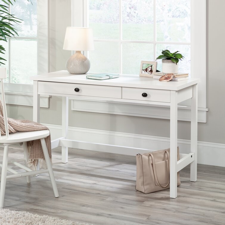 white heart desk