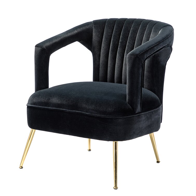 Mercer41 25.5'' Wide Tufted Velvet Barrel Chair | Wayfair