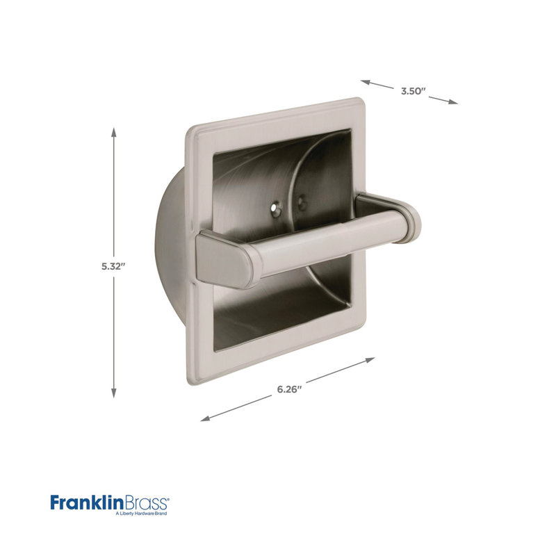 Franklin Brass Recessed Toilet Paper Holder Reviews Wayfair