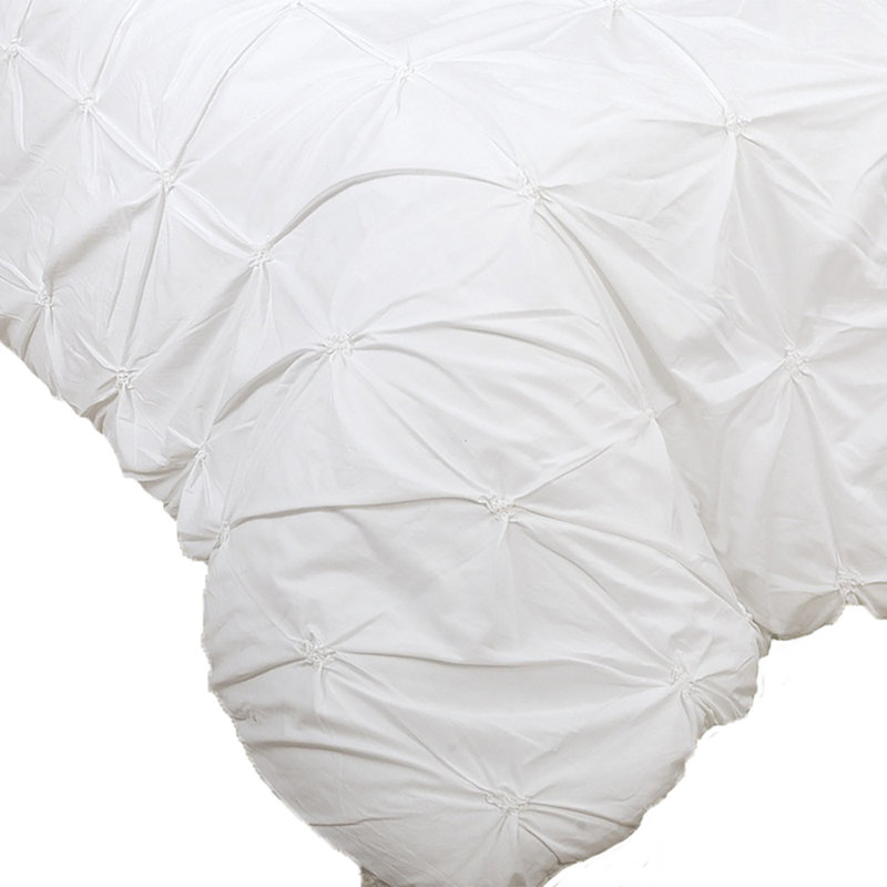House Of Hampton Cantwell Textured Pintuck Reversible Comforter