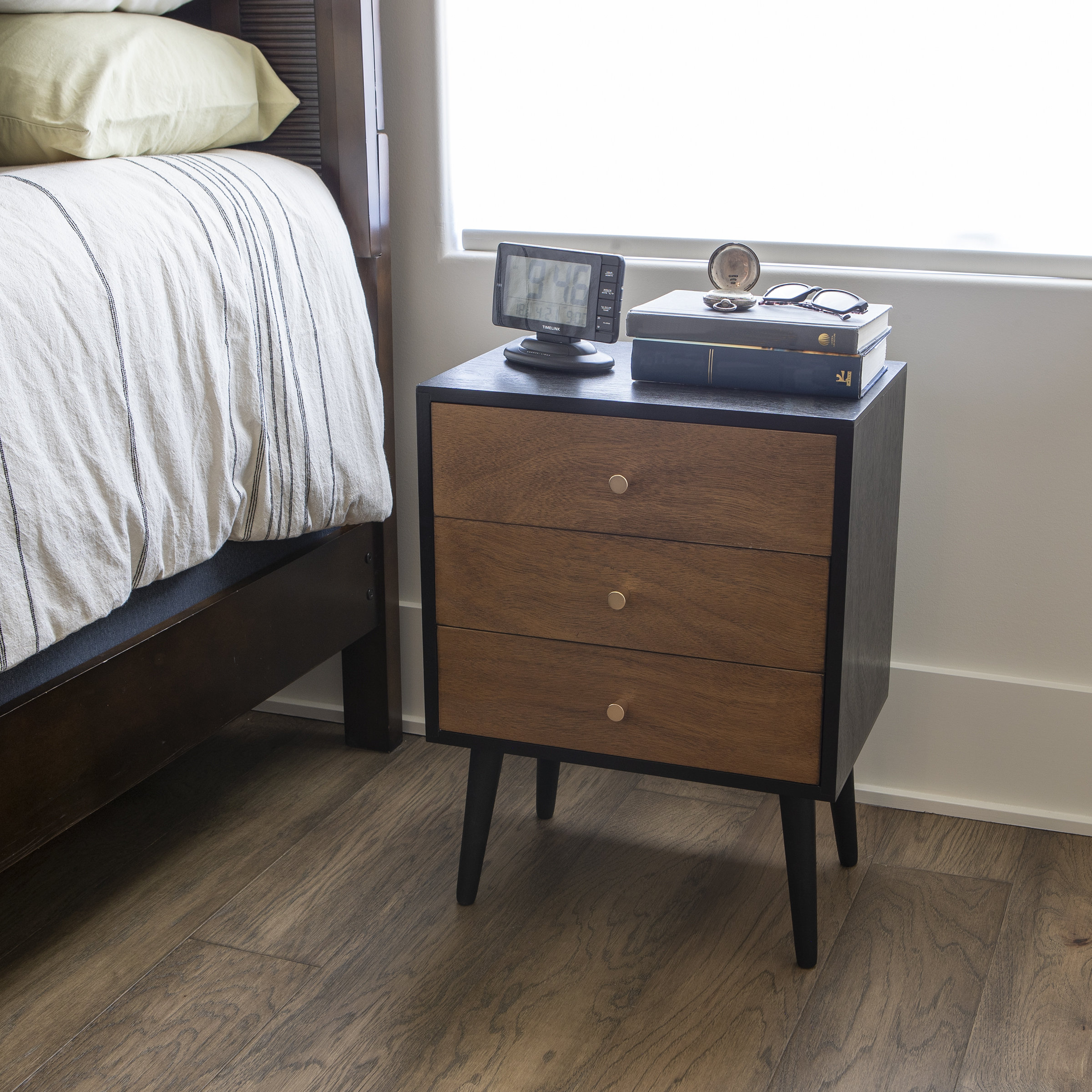 Oliver Ayleena Solid Wood Nightstand & Reviews Wayfair