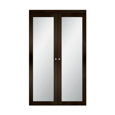 Glass Pivot Door Erias Home Designs Size 24 X 80 Finish Espresso