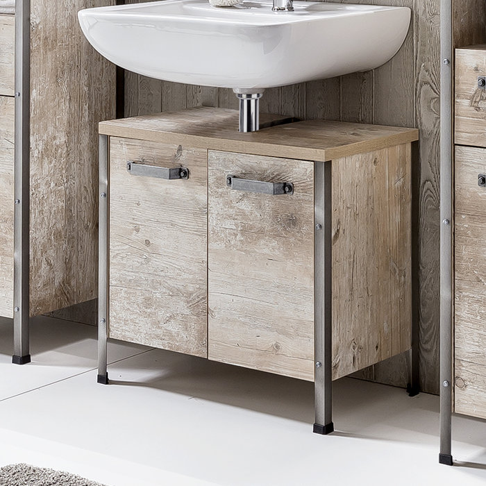 Cine 64cm Wall Mounted Under Sink Storage Unit Cine 64cm Wall Mounted Under Sink Storage Unit