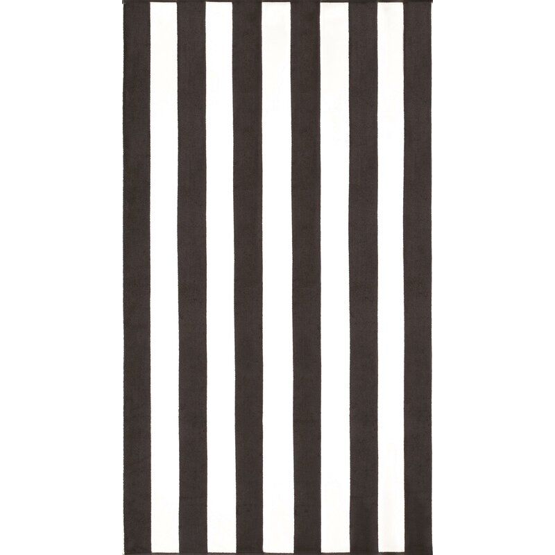 black striped towels