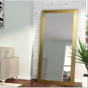 Leafmirror Full Length Mirror Dressing Floor Mirror Hanging Free Standing Metal Frame Full Body Mirror Leaning with Stand Gold