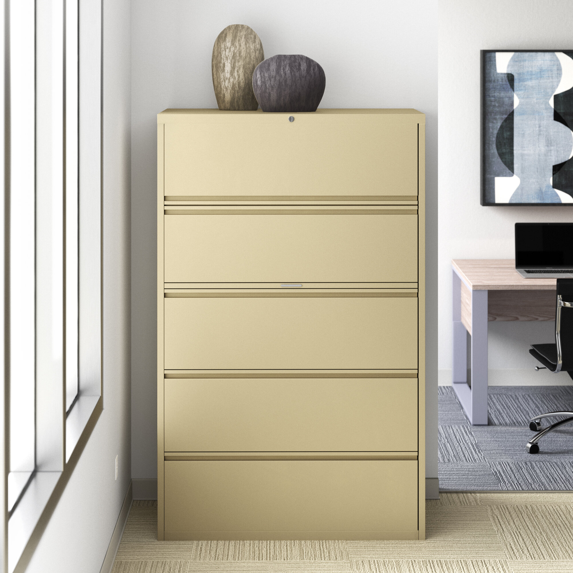 Upper Square Harietta 5 Drawer Vertical Filing Cabinet Wayfair