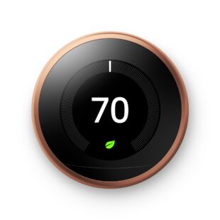 Google Nest Copper Wi-Fi Enabled Thermostat By Google Nest