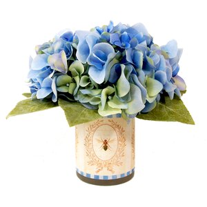 Hydrangea in French Bee Glass