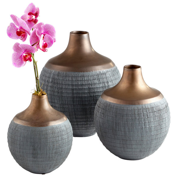 Color : Grey for Home Office Living Room Decor Bethroom Decorative ZBXZM Small vases for Table Decoration Dried Flowers for vase Large Floor vase Large Floor Flower Vase