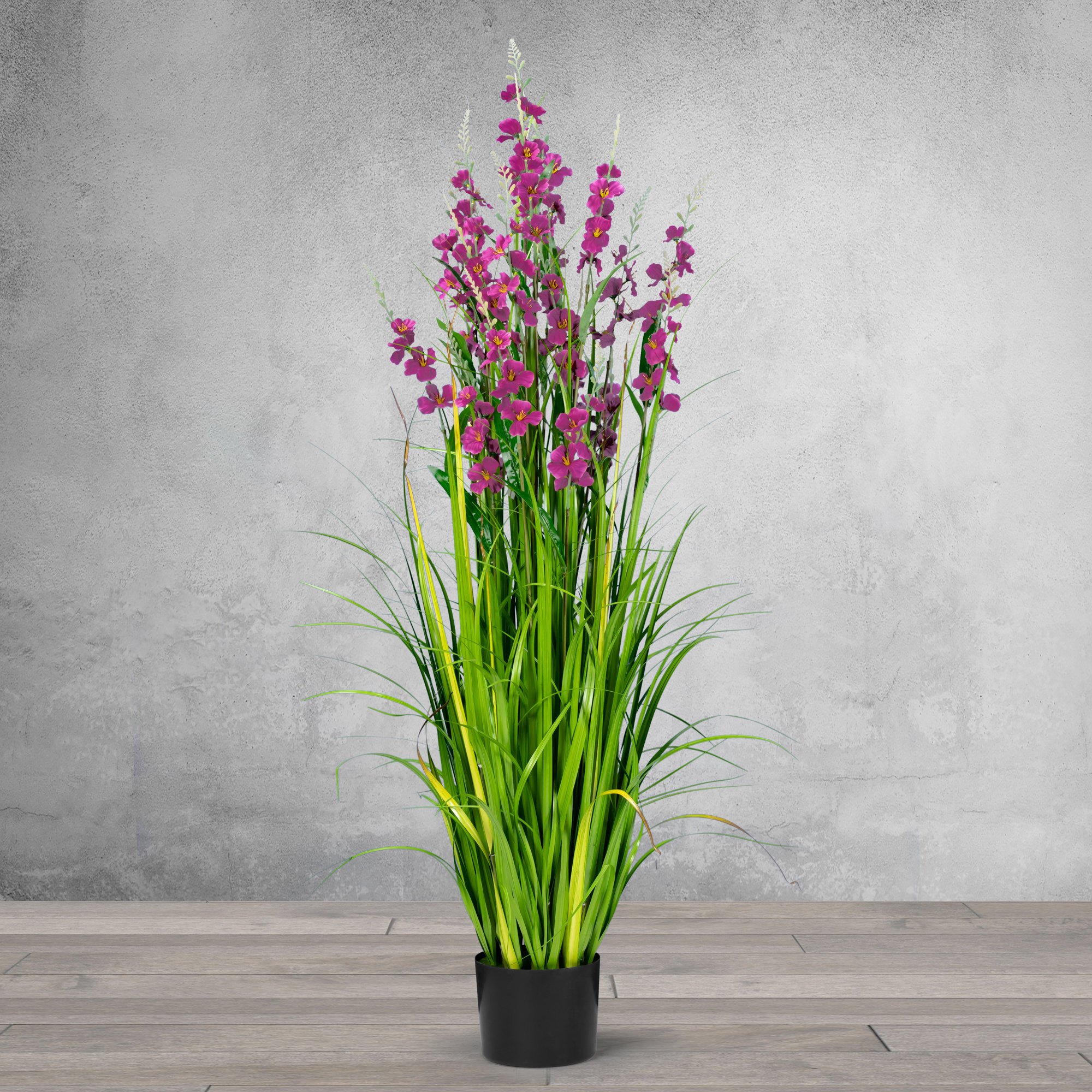 Bay Isle Home Artificial Reed Flowering Plant In Pot Reviews Wayfair