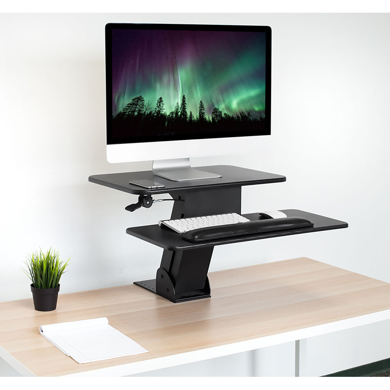 Mount It Ergonomic Height Adjustable Tabletop Standing Desk
