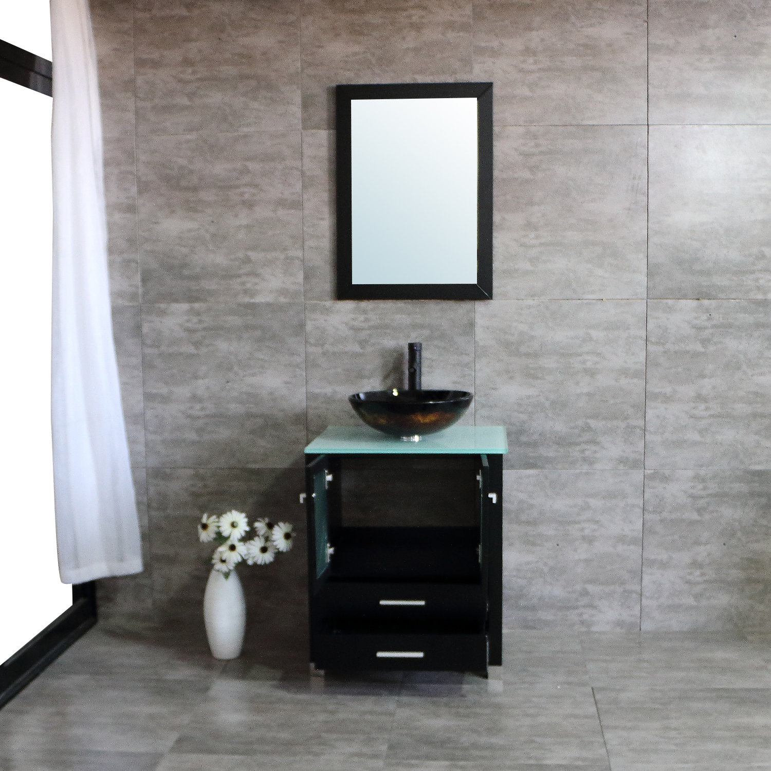 Latitude Run® Leftbank 24" Single Bathroom Vanity with Mirror & Reviews Wayfair