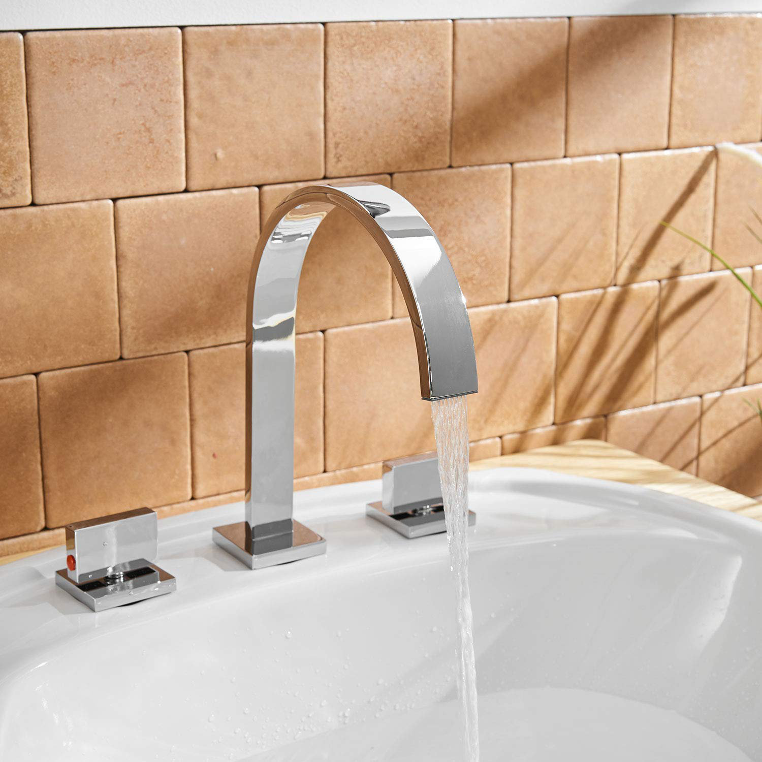 Dfi Waterfall 3 Hole 2 Handle Widespread Bathroom Faucet Reviews
