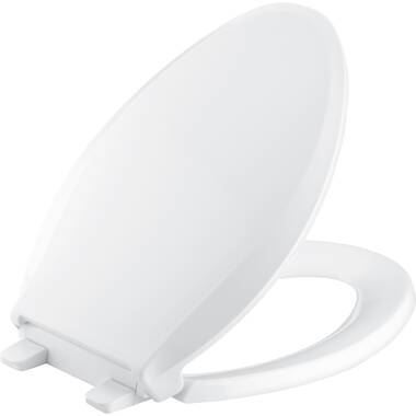 Dune KOHLER K-4774-NY Brevia with Quick-Release Hinges Elongated Toilet Seat 
