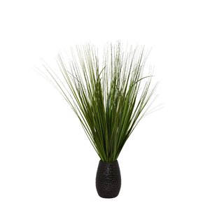 Rosecliff Heights Faux Foliage Grass in Ceramic Pot & Reviews | Wayfair