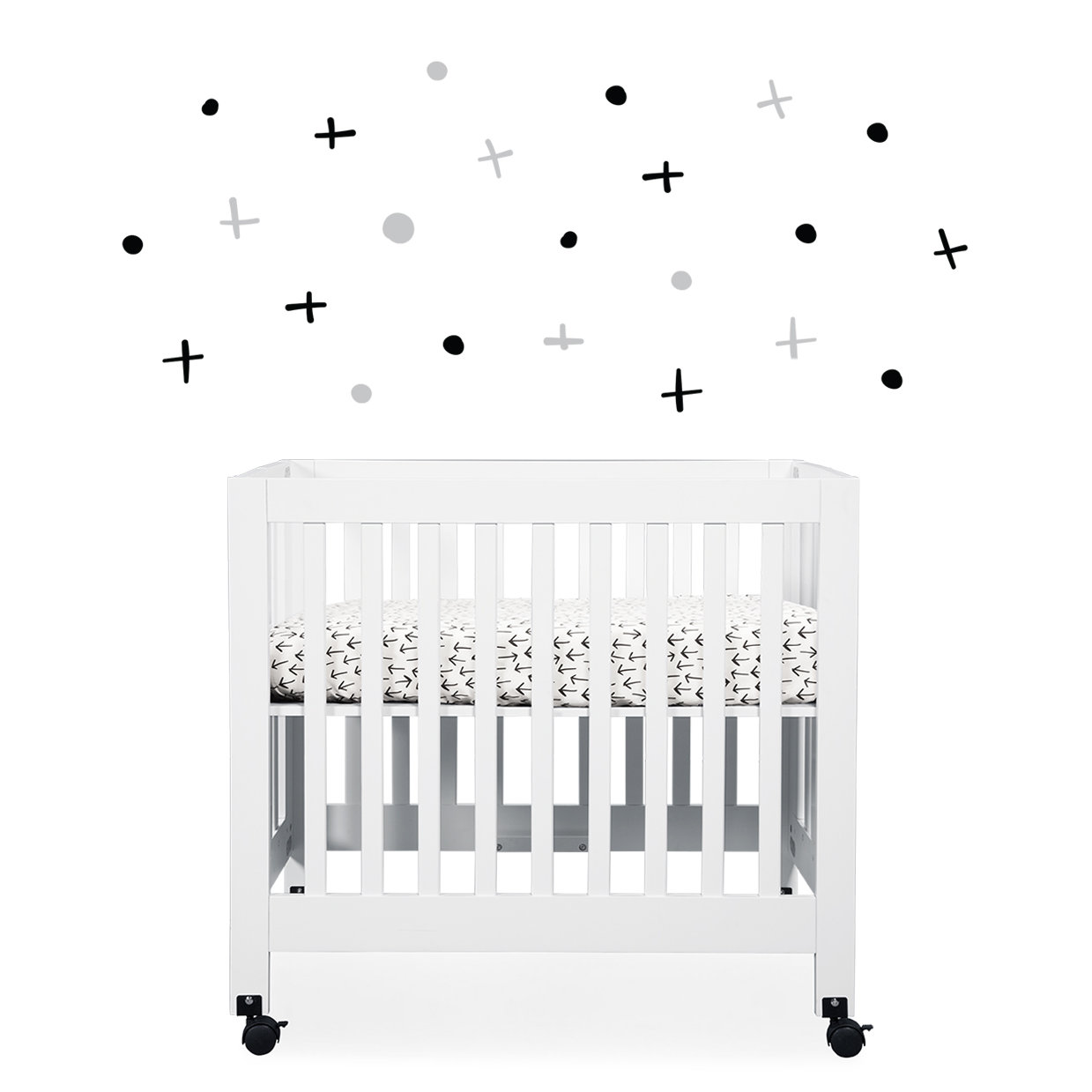 black fitted crib sheet