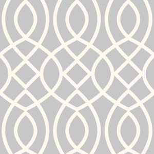 Trellis Woven Geometric Panel 78'' H x 26'' W Wallpaper