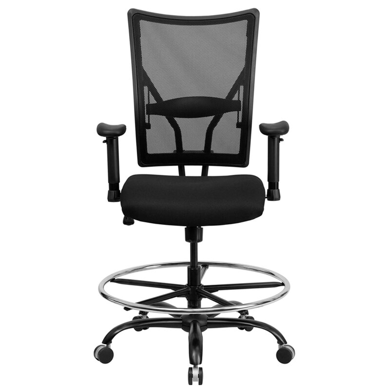 Inbox Zero Big And Tall Mesh Drafting Chair Wayfair