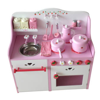 Berry Toys My Strawberry Wooden Play Kitchen Wayfair
