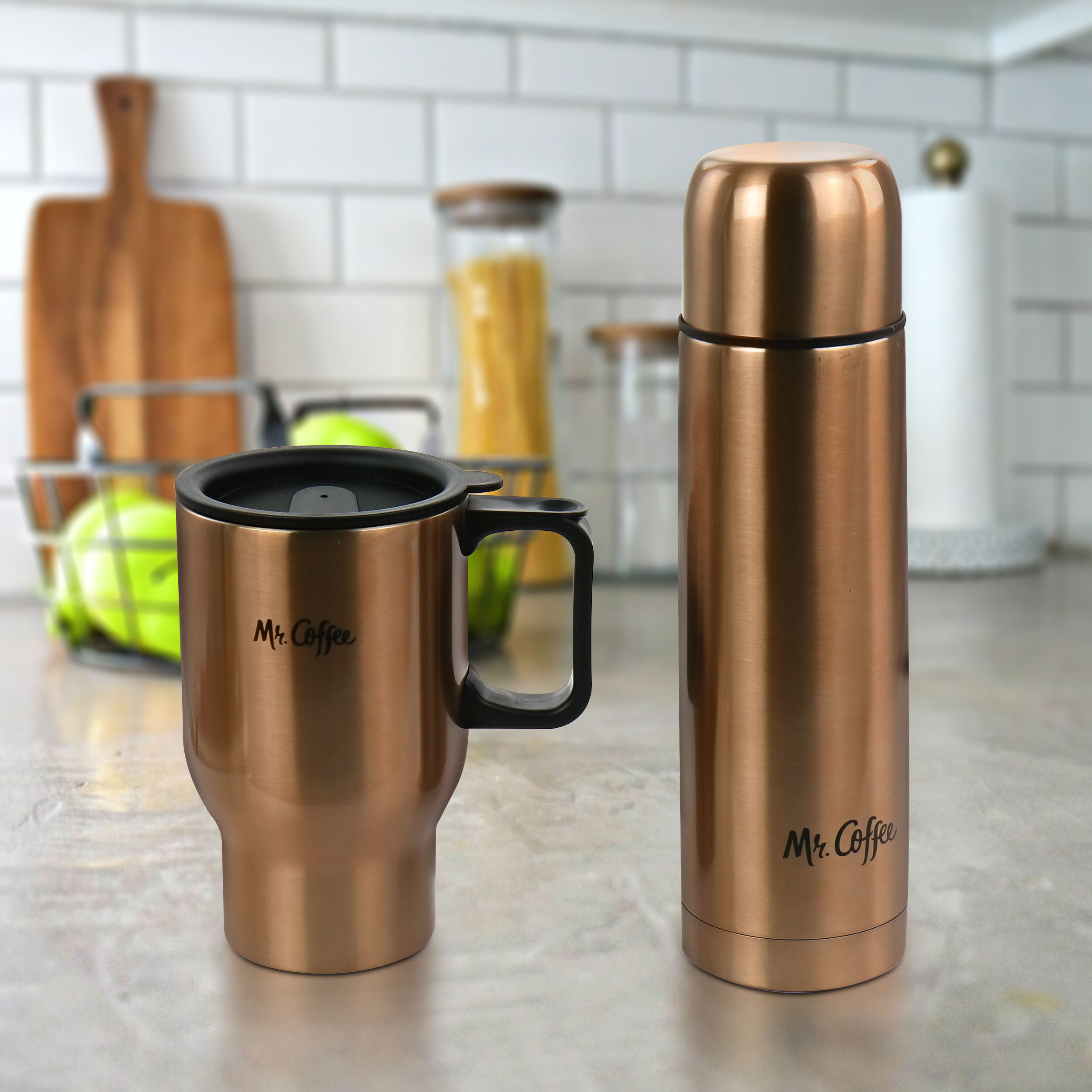 Insulated Coffee Cup Vacuum Insulated Flask Double Walled Travel Mug Vacuum Insulation Stainless Steel with Leakproof BPA-Free Stainless Steel Thermo Cup for Coffee & Tea to Go with Lid 