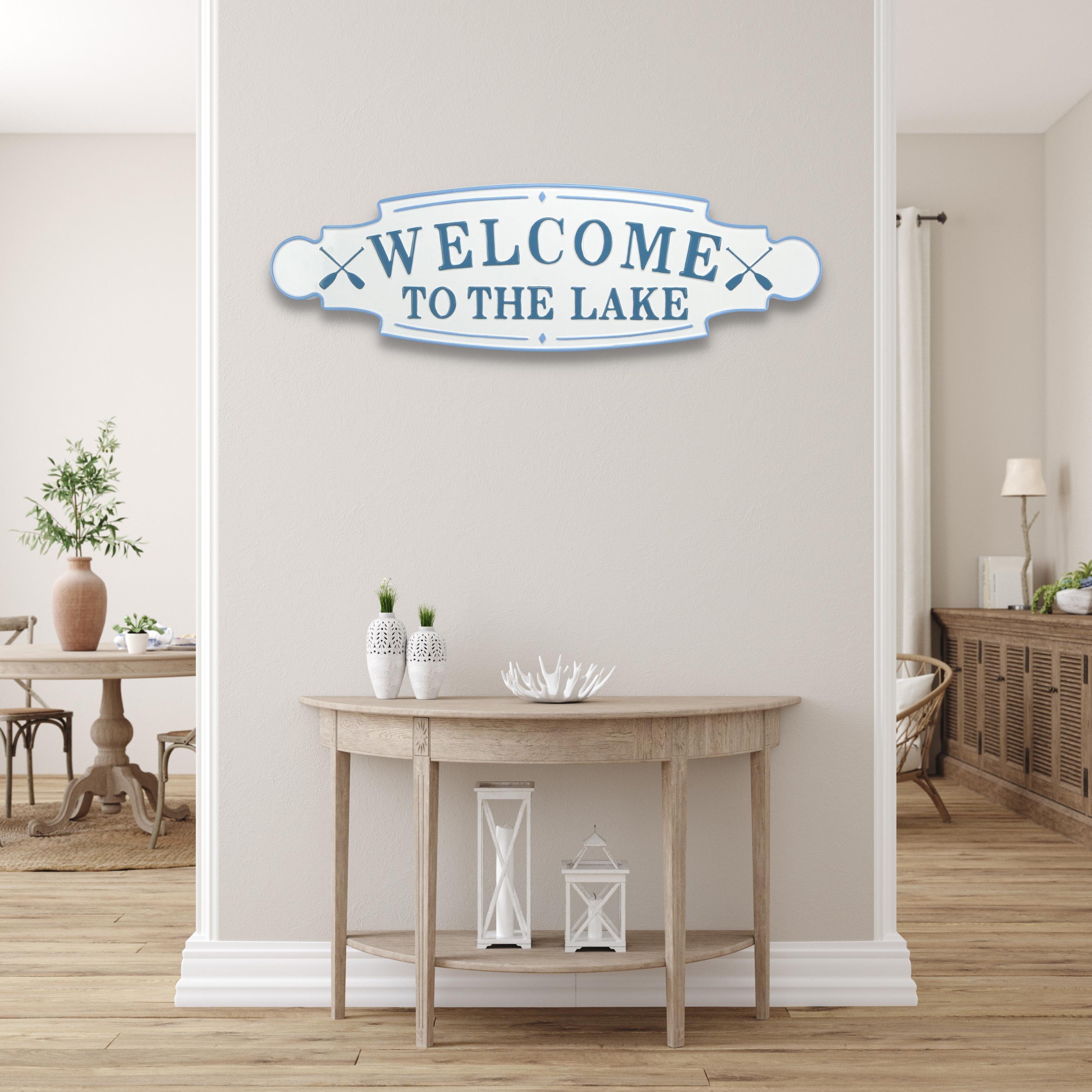 Millwood Pines Welcome to the Lake Wall Décor | Wayfair