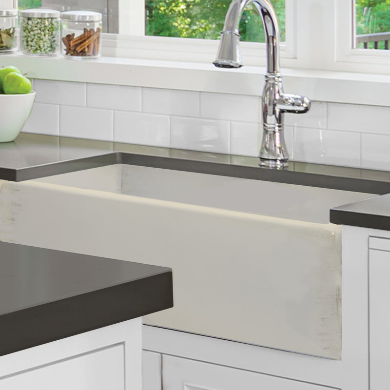 Nantucket Sinks Vineyard 33 L X 20 W Farmhouse Kitchen Sink Reviews Wayfair