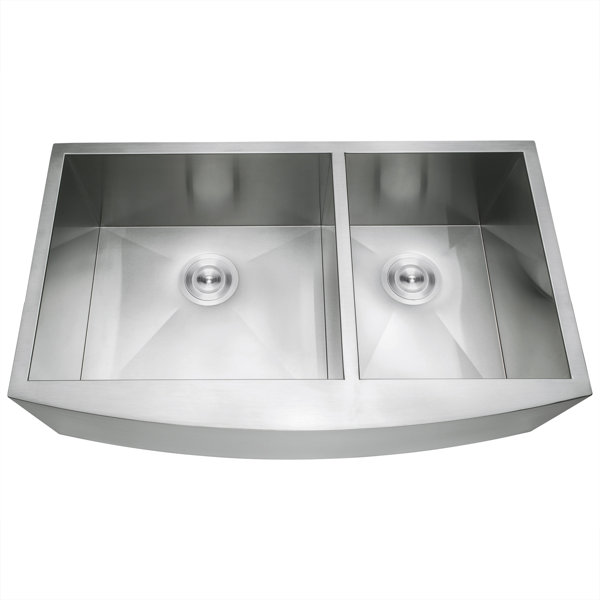 33 X 22 Farmhouse Apron Stainless Steel Double Bowl 6040 Kitchen Sink W Dish Grid And Drain Strainer Kit 33 X 22 Farmhouse Apron Stainless Steel Double Bowl 6040 Kitchen Sink W Dish Grid And Drain Strainer Kit