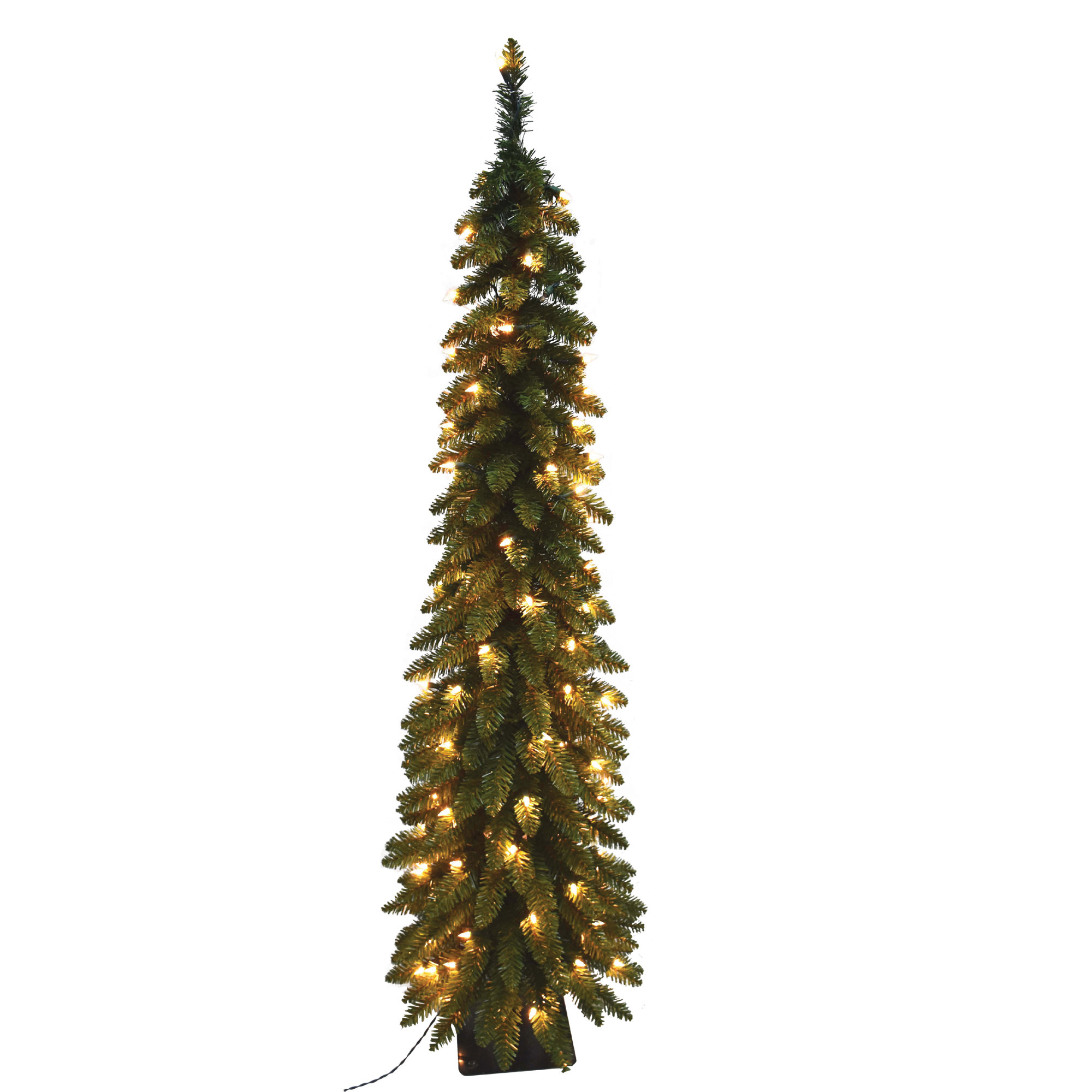 The Holiday Aisle® Pencil Slim 7' Green Fir Artificial Christmas Tree