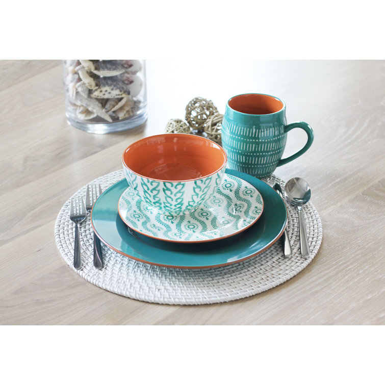 orange dish sets