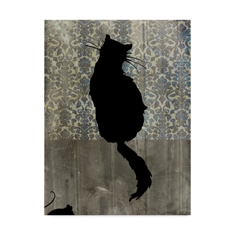 Winston Porter Mouse Hunt I Acrylic Painting Print On Wrapped Canvas Wayfair