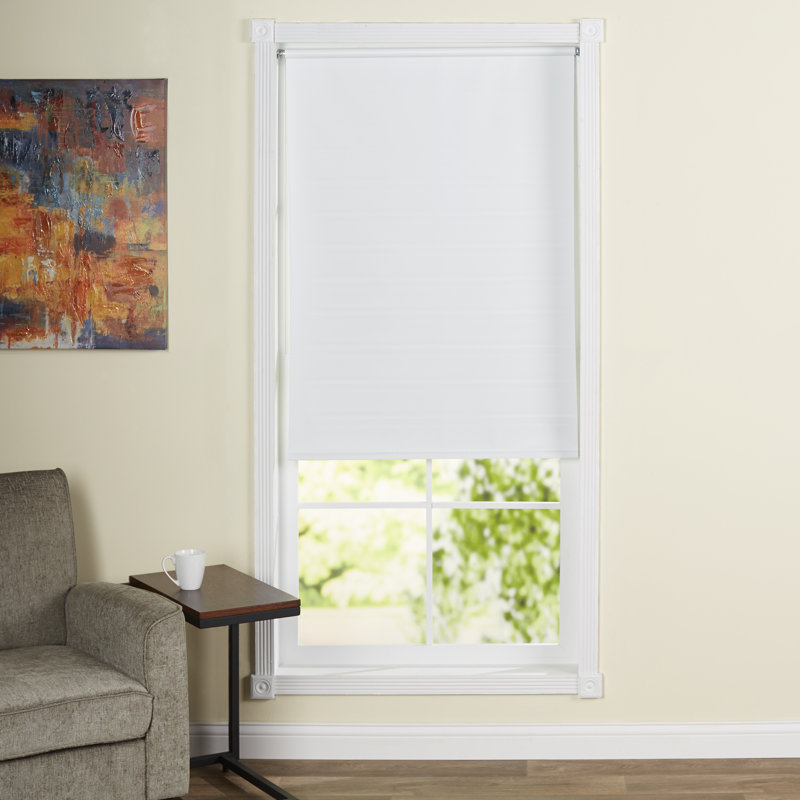 Symple Stuff Cords Free Tear Down Window Blackout Roller Shade Reviews Wayfair
