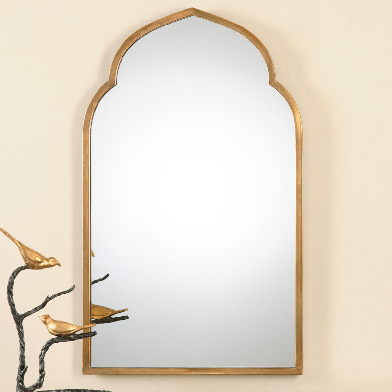 Arch Wall Mirror one allium way gold arch wall mirror & reviews | wayfair Arch Wall Mirror one allium way gold arch wall mirror & reviews | wayfair