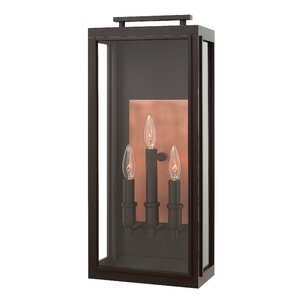 Sutcliffe 3-Light Outdoor Wall Lantern