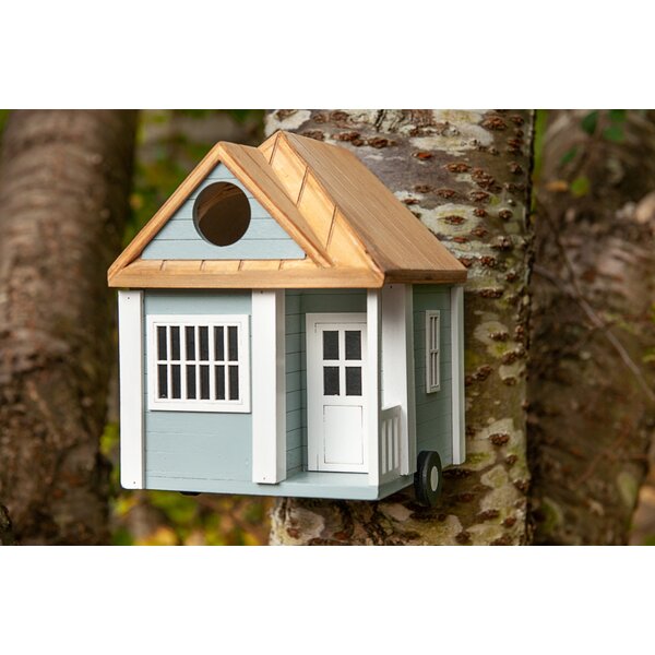 Away We Go Tiny House Wooden Birdhouse 