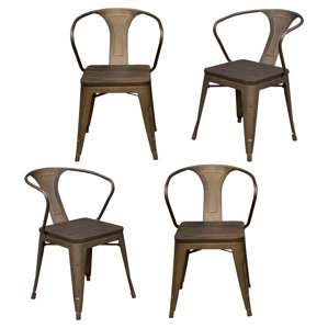 Racheal Solid Wood Dining Chair (Set of 4) by Tr..
