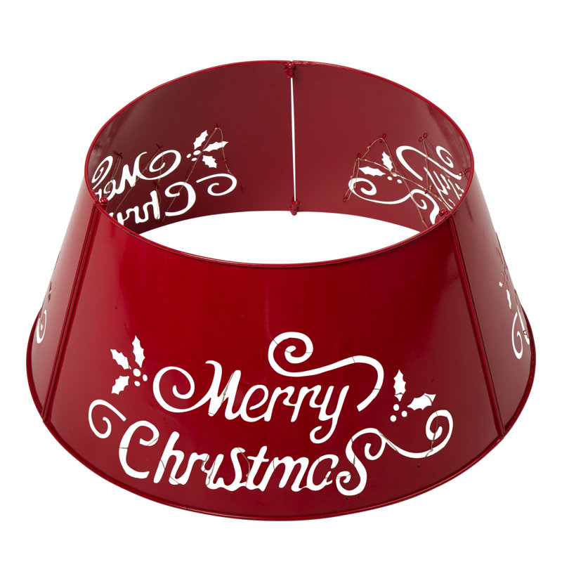 Glitzhome Merry Christmasdiecut Tree Collar & Reviews Wayfair