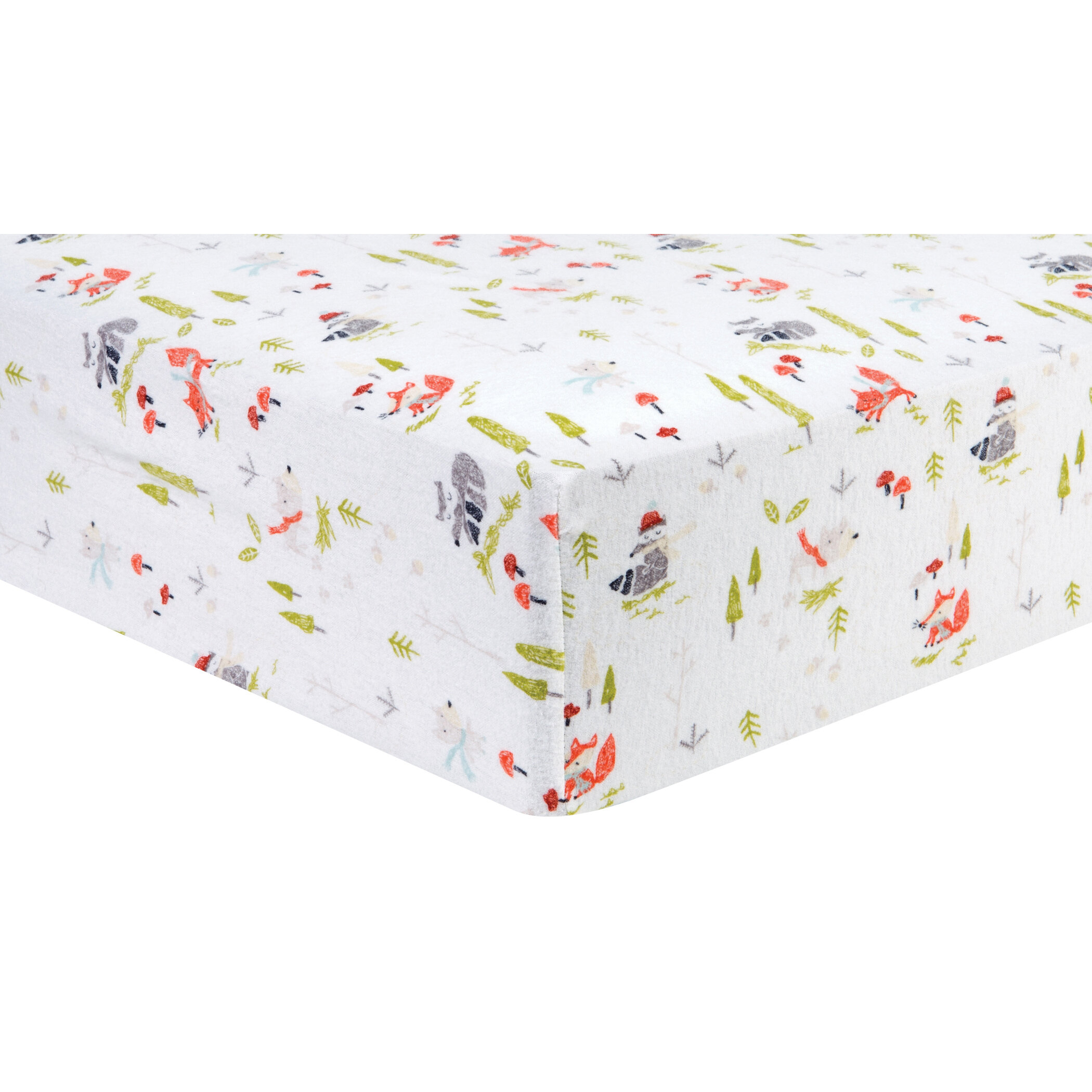 flannel fitted crib sheet