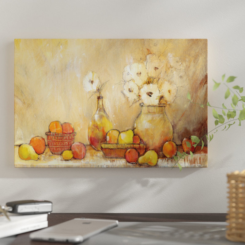 East Urban Home Minimalist Still Life Study I Watercolor Painting Print On Wrapped Canvas Wayfair