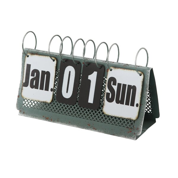 Day and Month Desktop Perpetual Calendar 