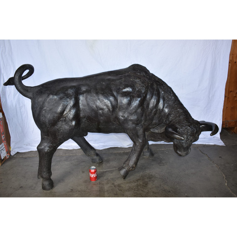 Nifao Lifesize Detailed Raging Bull Made Of Bronze Statuesize 73 X 32 X 41 H Wayfair Nifao Lifesize Detailed Raging Bull Made Of Bronze Statuesize 73 X 32 X 41 H Wayfair