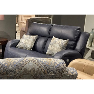 Go to store & view more images Southern Motion Grand Slam Leather Reclining Loveseat