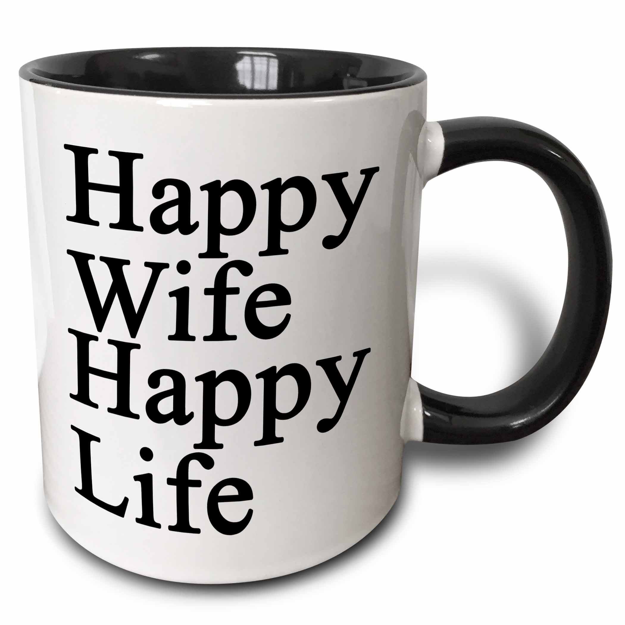 happy wife happy life mug