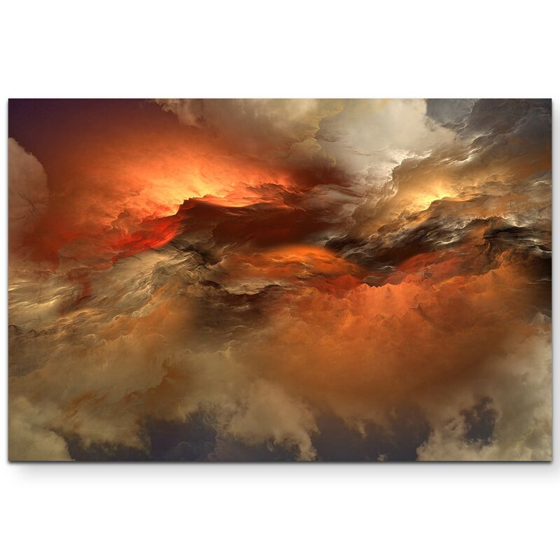 East Urban Home Cloudy Sky Print on Canvas & Reviews | Wayfair.co.uk