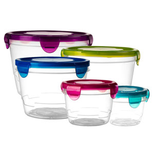 Reusable Refrigerator 5 Container Food Storage Set