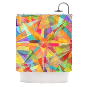 Star by Danny Ivan Geometric Shower Curtain