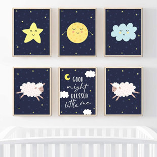 moon themed baby room